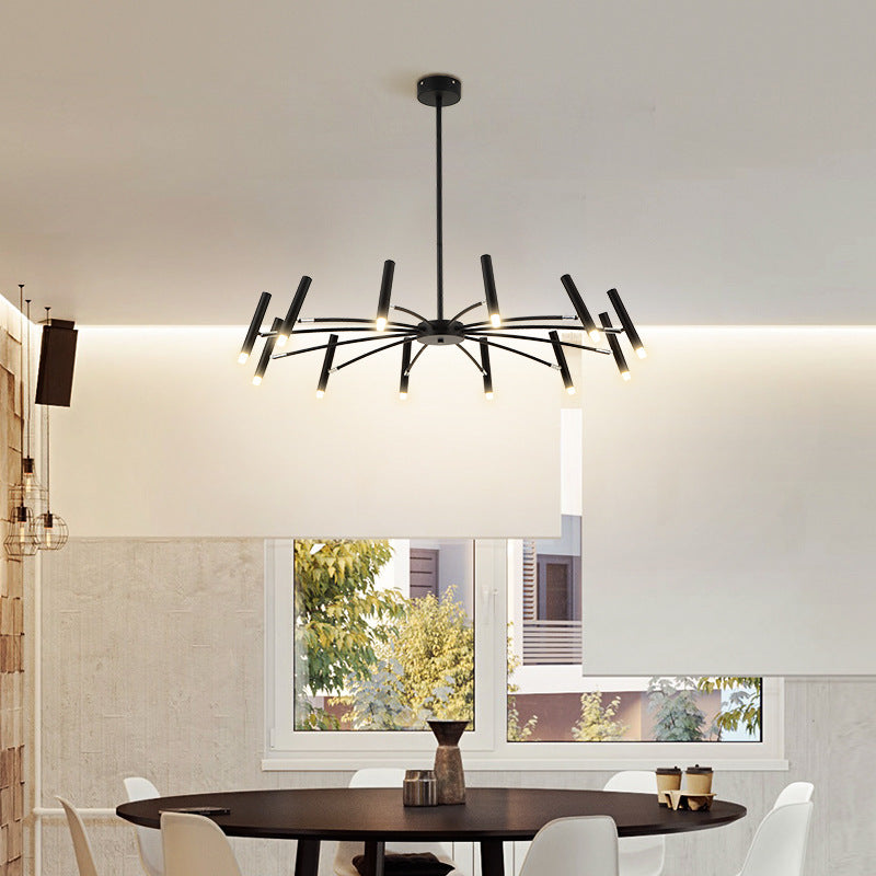 Modern Minimalist Bedroom Dining Room Art Chandelier